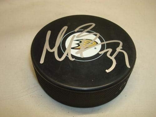 Matt beleski potpisao je hokejaški pak Anaheim Ducks s autogramom 1-u-NHL Pak s autogramom