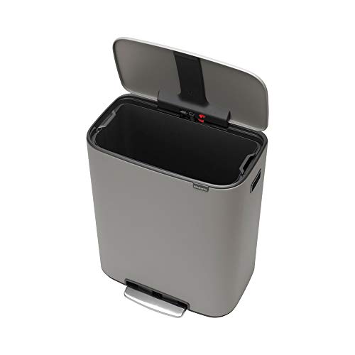 Bucket Bucket s uvlačivom papučicom-unutarnja kanta od 16 galona za otpad / recikliranje smeća, Odvojivi pretinac