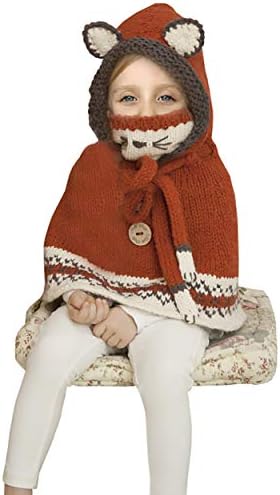 Bevogue Kids Crochet pleteni šešir i šal, zimski šal i kapu za djecu za djecu dječake debele rastezljivosti