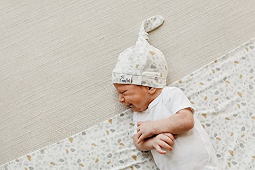 Bakreni biser bebe beanie šešir gornji čvor rastezljivi mekani arlo