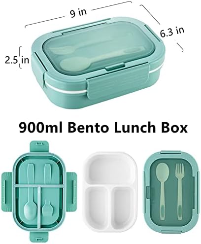 ATUEPOM ružičasta kutija za ručak/kutija za užinu, 3 odjeljka nepropusna bento kutija za ručak/spremnik za hranu/bento kutije, bpa