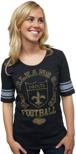 NFL New Orleans Saints Vintage Triblend kratki rukav kravi vrat