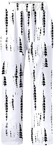 Usuming Womens Capri hlače Palazzo široke hlače za noge visoki struk hlače prozračne hlače Ljetne hlače s džepom