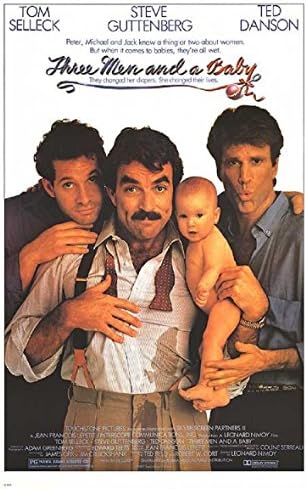 3 muškarca i beba 1987. S/S filmski plakat 20x27