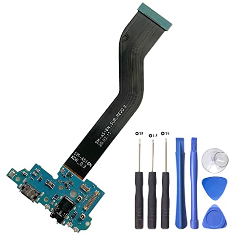 HQB-STAR USB punjač punjača priključka priključka C tipa Flex Zamjena kabela za Samsung Galaxy A51 5G SM-A516U A516U +Alati