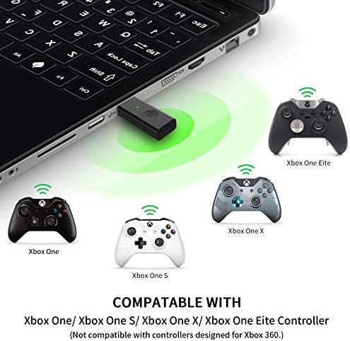 YCCSKY bežični adapter za Xbox One, 2,4GHz USB adapter za bežični igrački prijemnik za Xbox kompatibilan s Xbox One/PC s Win 10