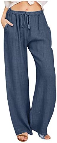 Hdzww plus veličina trkaćih ljeta ravne noge lagane ženske pojaseve prozračne džepove hlače pamučne labave elegantne krute tvari
