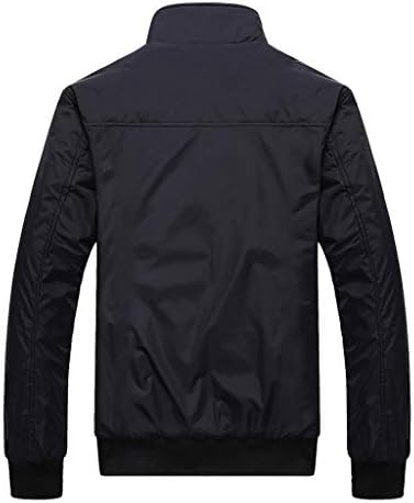 HGOOGY muška lagana jakna jesen casum casun moda Solid Full Zip nadmašuje tanko fit redovita vjetroviti kaput