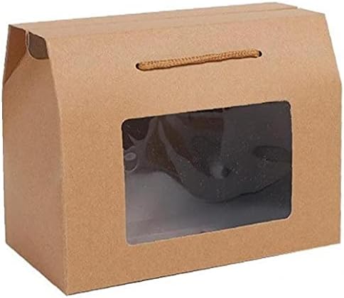 12pcs papirnati poklon kutija zabava Box s prozirnim prozorskim pekarama za pakiranje kućišta za slatkiš od kolača za cupcake