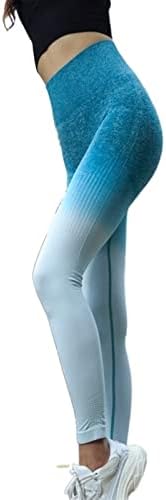 Miquanggo trening hlače žene trendovske joge hlače breskva rastezanje prozračne bešavne vježbe visokog struka za noge za nogu fitnes.
