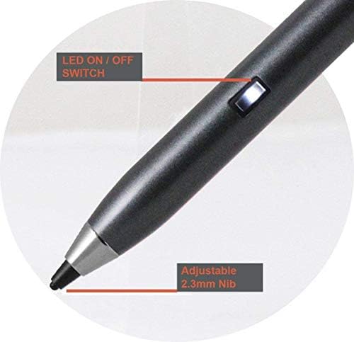 Broonel Grey Fine Point Digital Active Stylus olovka-Kompatibilno s Dell Chromebookom 3100 11.6 2-u-1 Edukacijsko laptop