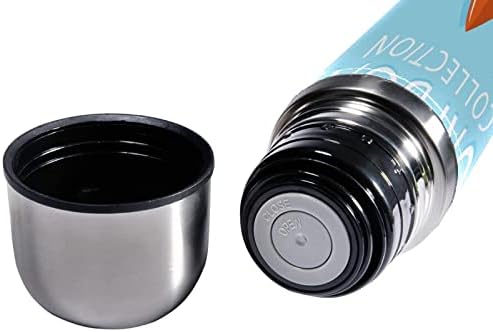 SDFSDFSD 17 Oz Vakuum izolirana boca od nehrđajućeg čelika Sportska boca za kavu Putnika tikvica Originalna koža omotana BPA besplatno,