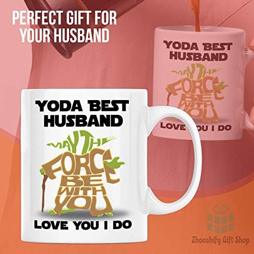 Šalice za kavu za muža, muž jod, neka sila bude s vama, smiješni poklon za Dan očeva od supruge