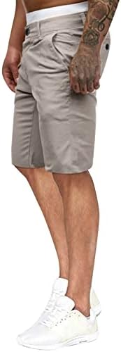 Beuu muške casual kratke hlače od 5 inča inseam ravni prednji teret chino kratke hlače ljetno trčanje trening vitki fit golf kratke
