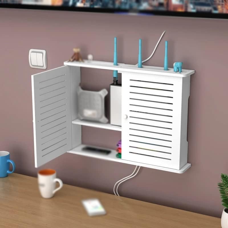 WXBDD kutija za pohranu bežični usmjerivač zid viseći utikač ploča za kućna dnevna soba polica za dnevnu sobu