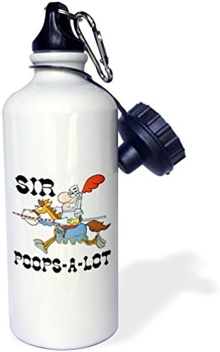 3Drose Smiješni vitez Sir Poops, boca s vodom, 21oz, 21 oz, višeslojno