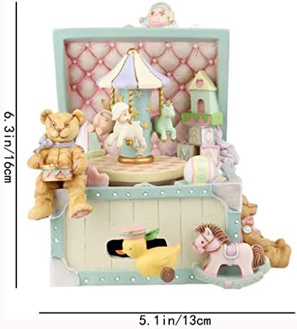 Clown Amusement Park Music Box Merry-Go-Girl Girl Heart Musical Box ， Toddler Girl Child Rođendan Melodious