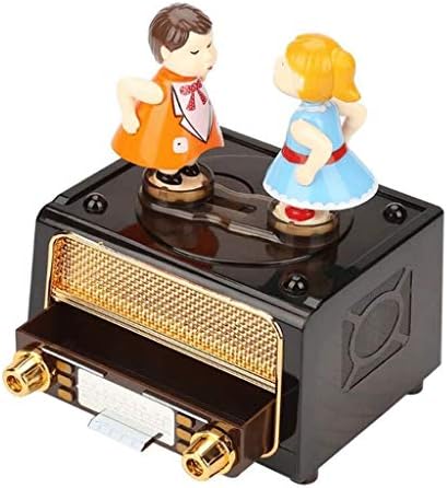 N/A KISFING PAT GLAZBENI Zvučni stroj Play nakit Box Girl ručno dizanje glazbenog mehanizma