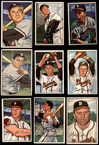 1952. Bowman Boston Braves u blizini Team Set Boston Braves VG/Ex Braves