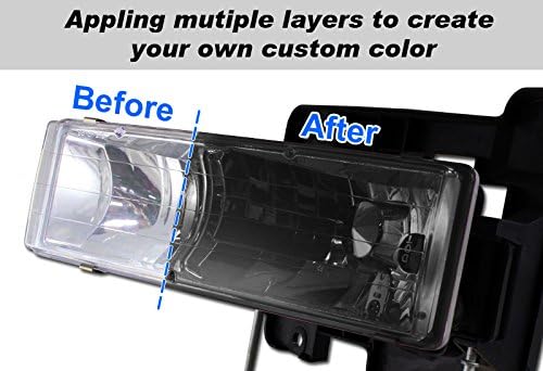 Eparts 1 x 130ml dim tone leće boja boja sprej za automobil u kutu na prednjem svjetlu odbojnik svjetlosne svjetlosti