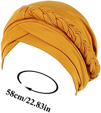 Šešir etnička kapa za kosu na glavi omotana unaprijed vezanom pletenicom od raka, pokrivalo za glavu koje pokriva bejzbolske kape s