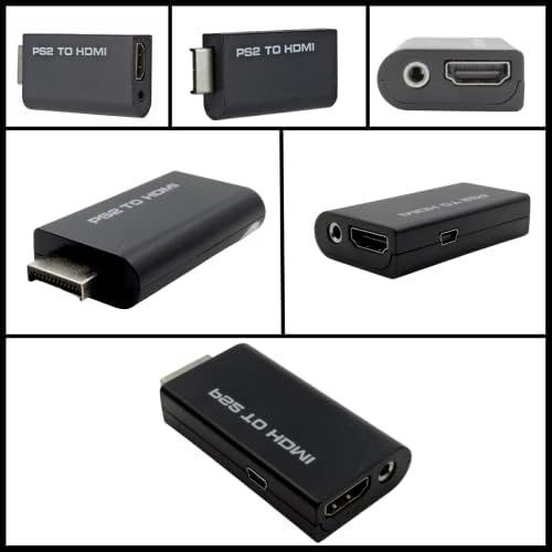 Adapter je pretvarač PS2 HDMI, Sartyee Video Converter Pretvarač PS2 u HDMI аудиовыходом 3,5 mm za HDTV HDMI monitor Podržava sve načini