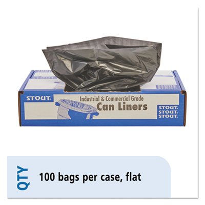 reciklirane plastične vrećice za smeće, 33gal, 1,3mil, 33 x 40, smeđa/crna, 100/karton