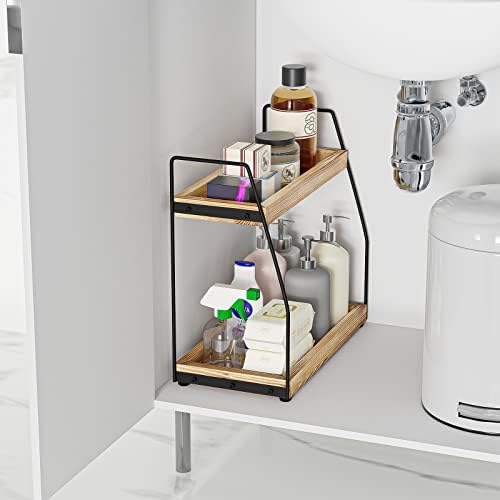 Sekepingo dvoslojni drveni kupaonicu ispraznost Organizator Organizator Kuhinja kuhinja začina začina kava Pribor i dekor