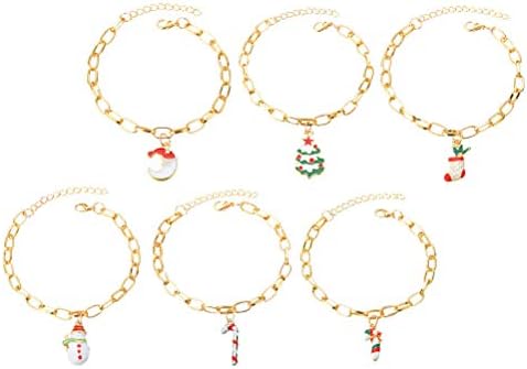 Aboofan 6pcs božićne narukvice ukrasni lanac za zglobove kreativni nakit privjesak dekor zabava favorizira