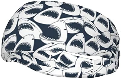 Uniseks Narukvice za vježbanje s otvorenim ustima morskog psa zabavne višenamjenske sportske trake za glavu za muškarce