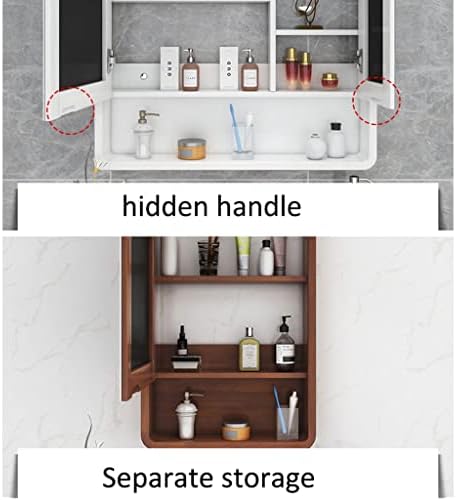 Drveni ormarić za prvu pomoć u kupaonici, kuhinjski zidni ormar za ogledalo za organizatore, zidni ormarići iznad zahoda, ugrađeni