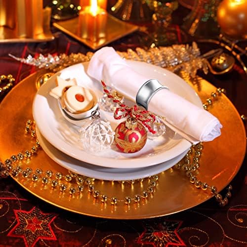 Hotop salveti prstenovi Metalni držač salvete prstenovi Rhinestone osjetljiva koplja za salvete za vjenčanje, večeru, zabave, prijemi