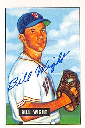 Skladište autografa 621508 Bill Wight Autographed Baseball Card - Boston Red Sox, 67 1951 Bowman - No.164 1986 CCC Reprint Series