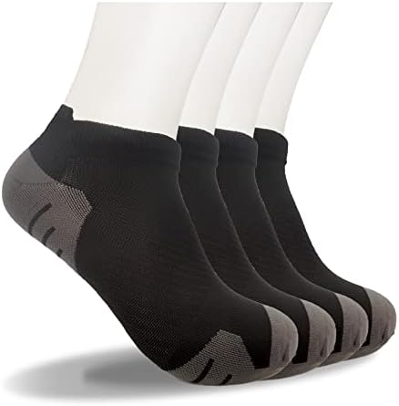 Immigose Atletske čarape za muškarce za muškarce, čarape za gležnjeve, čarape s niskim izrezom, 4 para