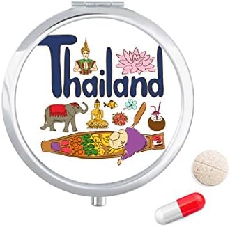 Tajland Nacionalni simbol orijentira uzorka tableta Konzerviranje Kontejner za skladištenje Kutija Pocket