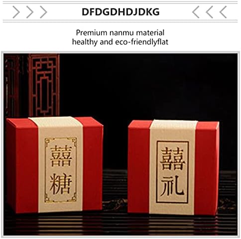 Kesyoo kineske kutije s slatkišima 15pcs kineske vjenčanice kutije za svadbena zabava kutija s čokoladnim bombon torbom poklon kutije