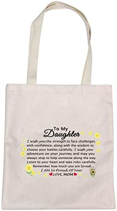 MBMSO kćerka za šminkanje kći Darovi od mama kćeri darovi kozmetička torbica rođendanski pokloni za moju djevojku pokloni platno torbe