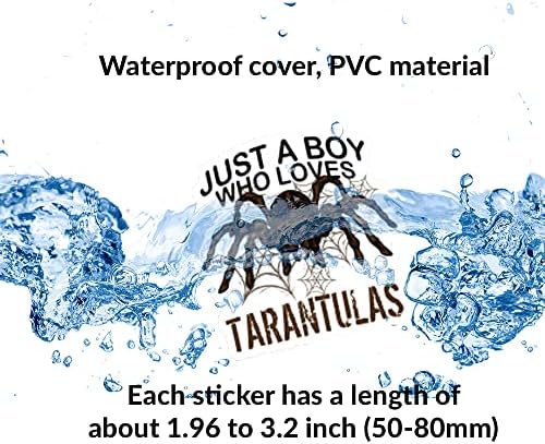 Spider naljepnice | 60pcs vinil vodootporna slatka crtana životinja Arachnid Spider tarantula naljepnice za djecu, tinejdžere, odrasle