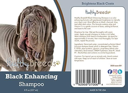 Učvršćujući šampon za Doberman Pinscher Black zdravih pasmina-nježno sredstvo za čišćenje s vitaminom E, alojom i kokosovim uljem koje