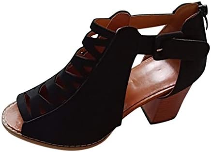 OSBORNIOOL sandale za žene odjevene ljeto, ženske povremene platforme kline sandale ženske šuplje espadrilles klinaste sandale