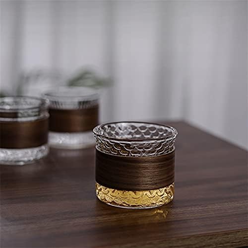 Dodouna 4 PCS japanski stil protiv skaldiranja topline staklene šalice za čaj za čaj za čašu prozirnih čajnih čaša kreativna uredska