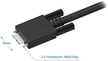 Newnex USB 3.0 A/M do Micro B/M s dvostrukim kabelom za zaključavanje vijaka, 5m, SuperSpeed ​​podržan, USB3 Vision Camera kompatibilan
