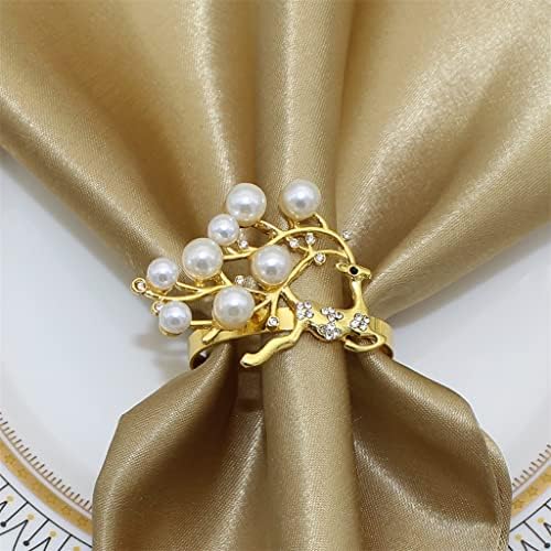 Tbiiexfl 6pcs prsten za salvete metalna koplja za salvete prikladno za ukras za svadbene blagdanske zabave