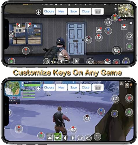 Mobilni gaming kontroler za Android, bežični joystick Megadream s prikazom tipki, gamepad za Call of Duty, PUBG Mobile i mnogo drugog,