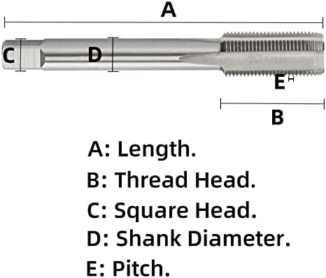 Aceteel metrička navojka Dodirnite M10 x 0,5, lijevo HSS stroj dodirnica M10 x 0,5 mm