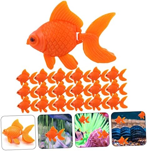 125 kom umjetna zlatna ribica narančasti plastični akvarij