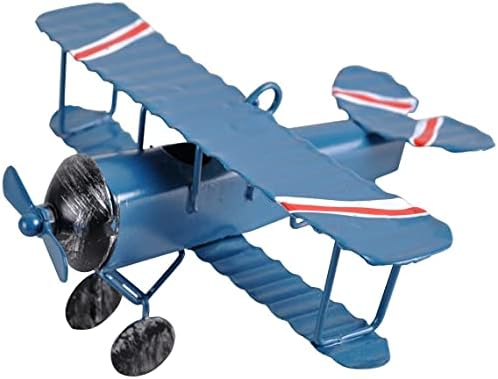 TTKBHHQ 3PC Vintage Metal Avile Model Iron Retro Aircraft Glider Biplane Privjesak Model Airplane Kids Toy, Božić, dekor doma, ukras,