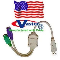 Kabel s dvostrukim adapterom s aktivnim čipom za miš i tipkovnicu s priključkom za miš / 2, podržava prekidač za prebacivanje