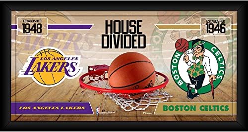 Boston Celtics vs. Los Angeles Lakers uokvireni 10 x 20 podijeljeni kolaž - NBA timovi i kolaže