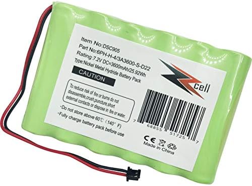 Zamjena baterije ZZcell za upravljačkoj ploči DSC Impassa 9057, alarm 6PH-H-4/3A3600-S-D22 3600 mah